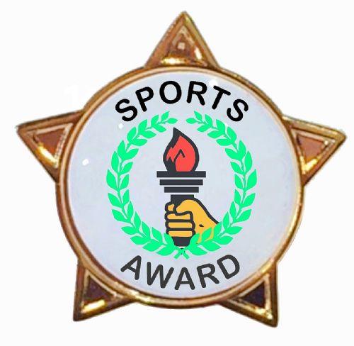 SPORTS AWARD star badge